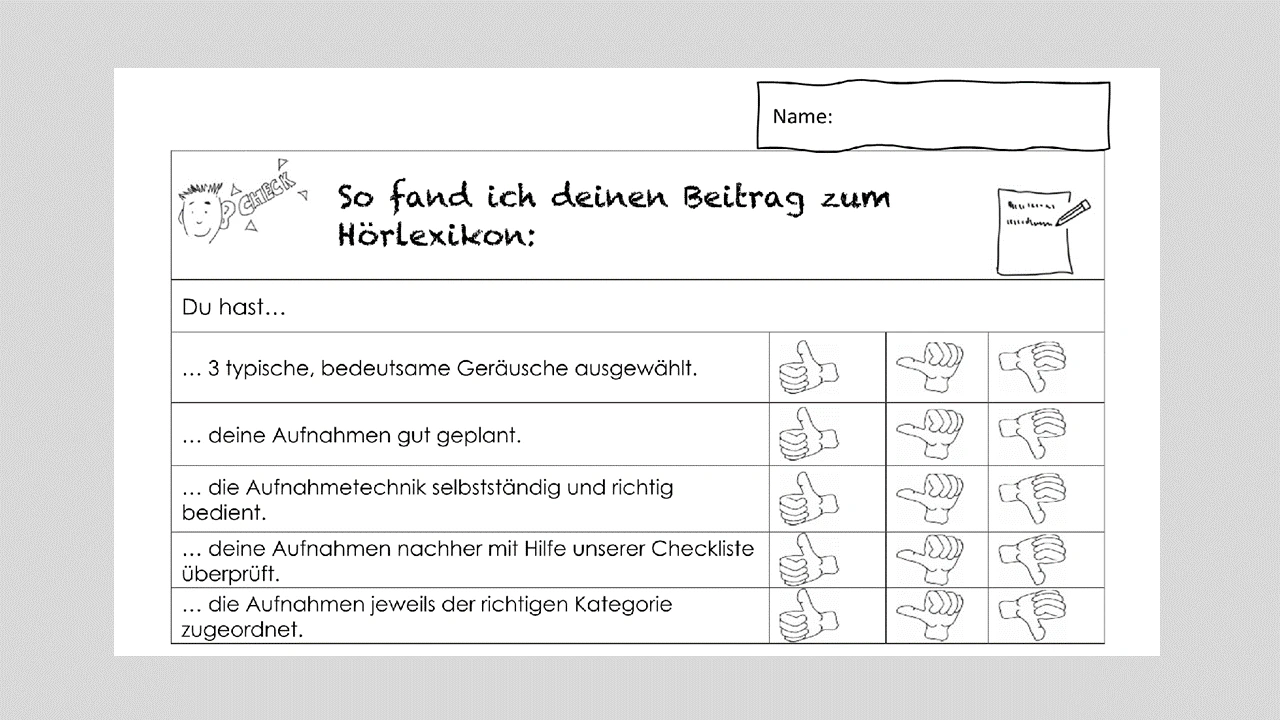 Feedback zum Hörlexikon