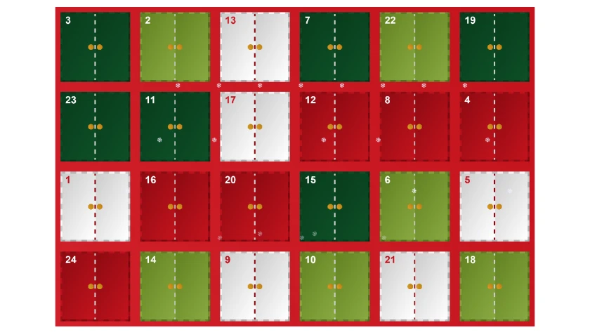 Vorlage Adventskalender