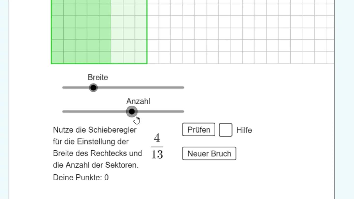 Grafische Darstellung mit Hilfe der in mebis integrierten Software GeoGebra
