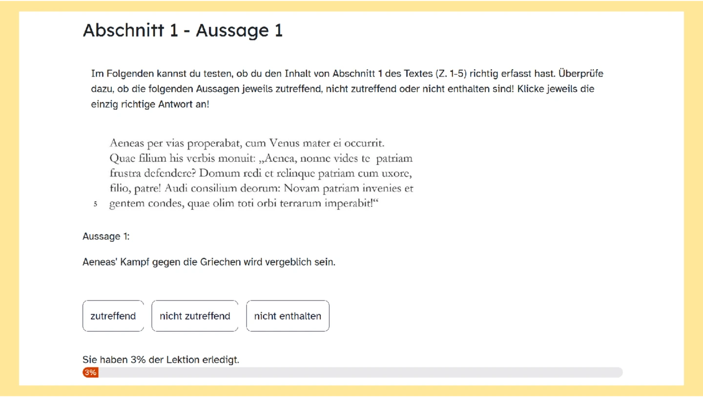 Text zur Überprüfung des Textverständnisses