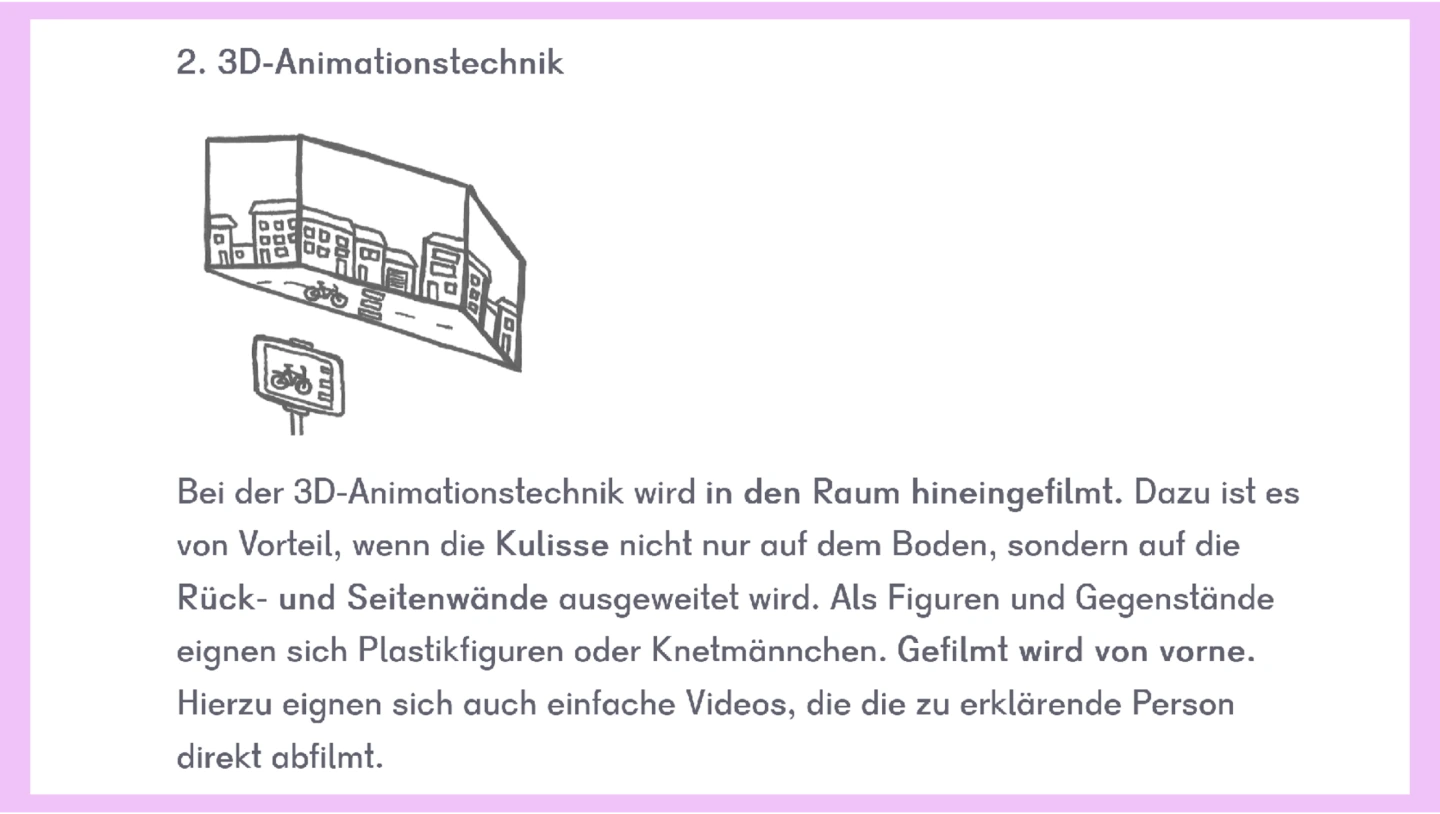 Stopmotion-Technik 2: 3D-Animationstechnik