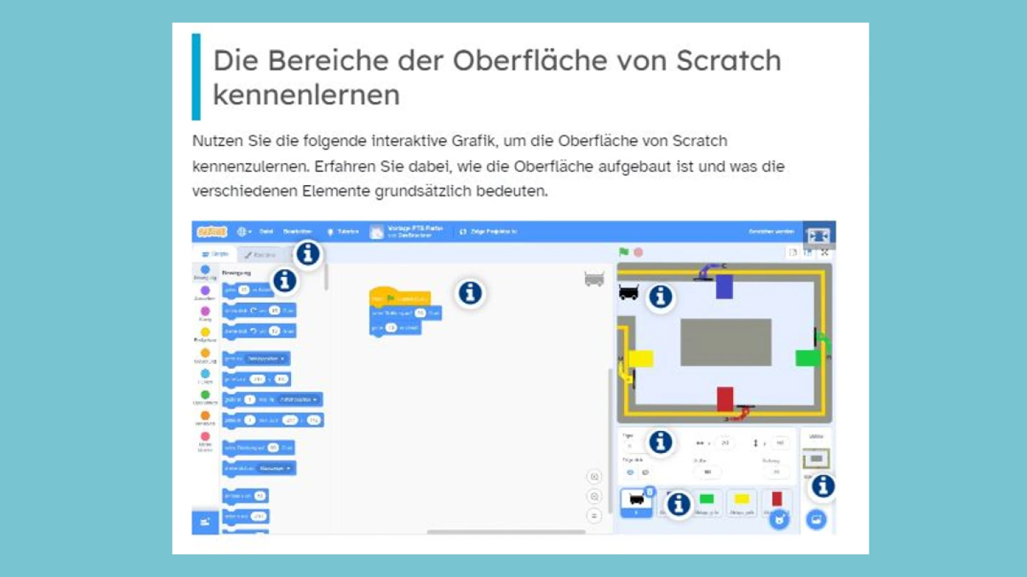 Screenshot - Die Scratchoberfläche