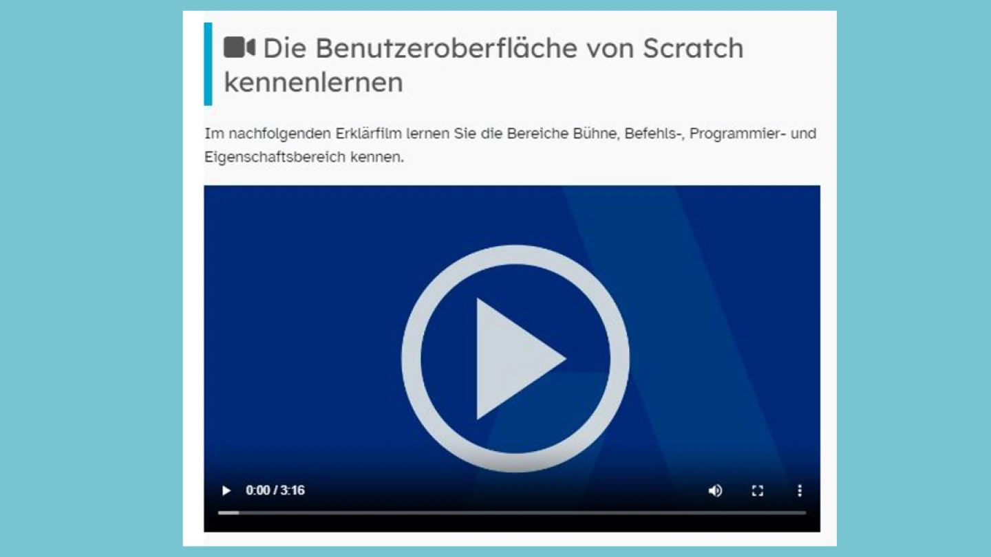 Screenshot - Tutorial zu Scratch (Video)