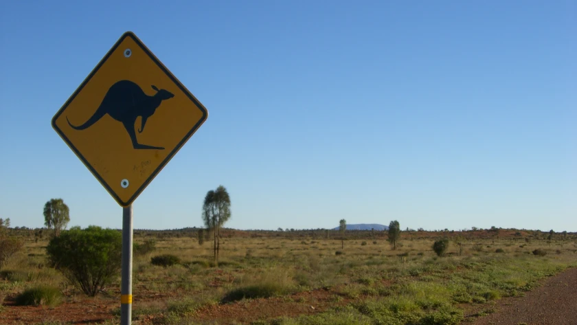 Australien Straßenschild