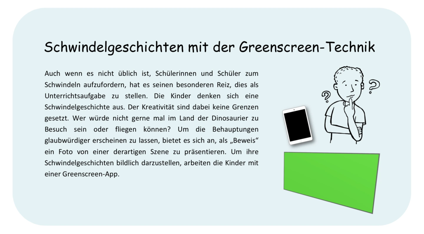 Anleitung Schwindelgeschichten Green-Screen-Technik (PDF)