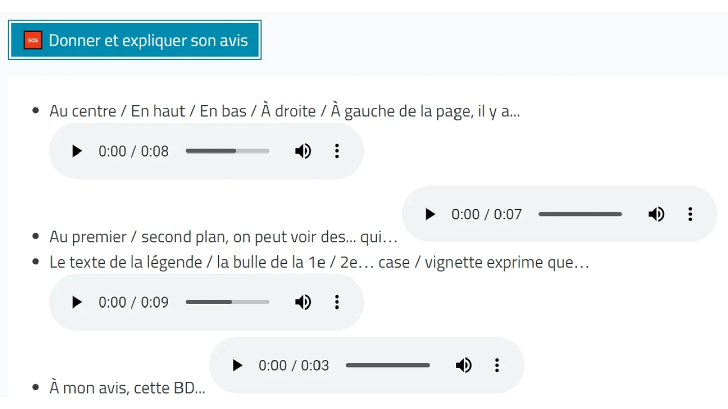 Audio-Dateien unterstützen bei der korrekten Aussprache
